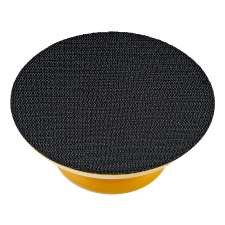 Брусок для шлифования, круглый DENZEL, 125 мм, с "липучкой