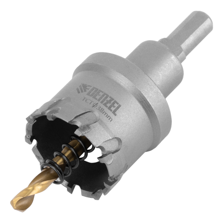 Коронка по металлу DENZEL 724012, 38 мм, твердосплавная