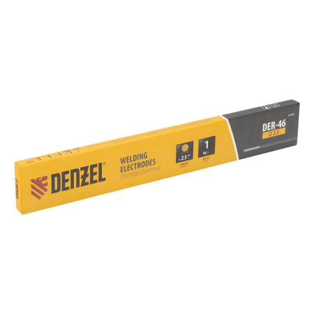 Электроды DENZEL DER-46, диам. 2,5 мм, 1 кг., рутиловое покрытие