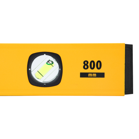 Уровень алюминиевый DENZEL магнит., фрезерованный, 3 глазка (1 зеркал.), 0,5 мм/м, 800 мм