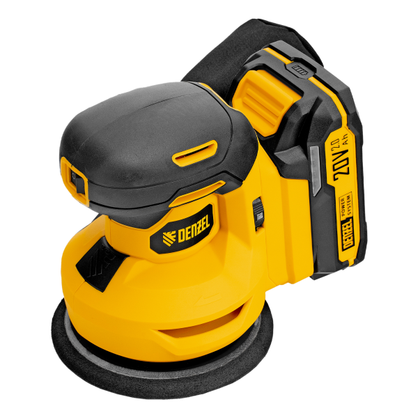 Машина шлифовальная эксцентриковая аккумуляторная DENZEL CROSH-20-125, Li-Ion, 20 В