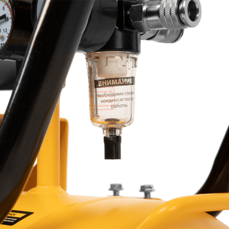 Компрессор безмасляный, малошумный DENZEL DLS 2250/100, 2250 Вт, 3x750, 100 л, 410 л/мин блок управления/ Denzel