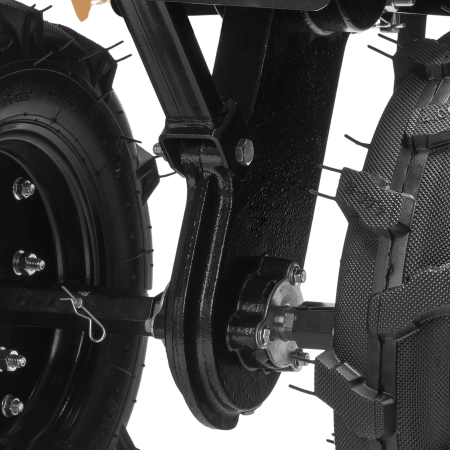 Мотоблок DENZEL DPT-370S, 7 л.с., ремен.сцеп, фрез 3х4, ШОМ, передачи 3В/1Н