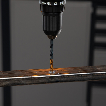 Набор сверл по металлу DENZEL 1,5-6,5 мм, HSS-Tin, Golden Tip, 13 шт