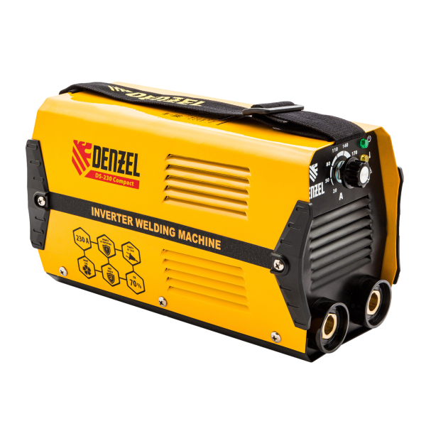 Аппарат инверторный дуговой сварки DENZEL DS-230 Compact, 230 А, ПВ 70%, 1.6-5 мм