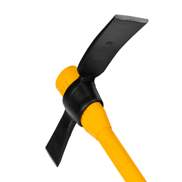 Кирка-топор DENZEL 2250 г, фиберглассовая обрезиненная рукоятка 900 мм