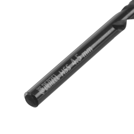 Сверло по металлу DENZEL 4,5 мм, HSS-Tin, Golden Tip, 10 шт.