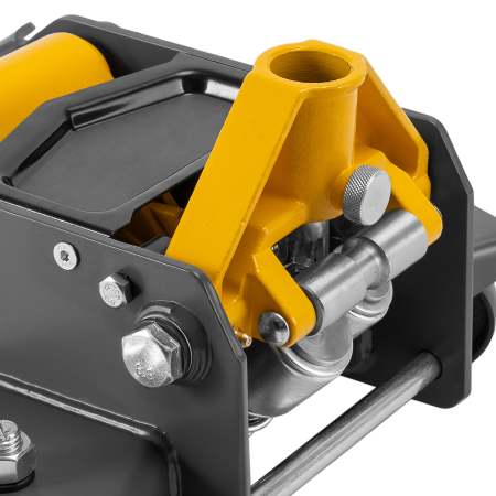 Домкрат гидравлический подкатной DENZEL 3 т, 85-610 мм, быстрый подъем, низ. подхват, проф, SUV