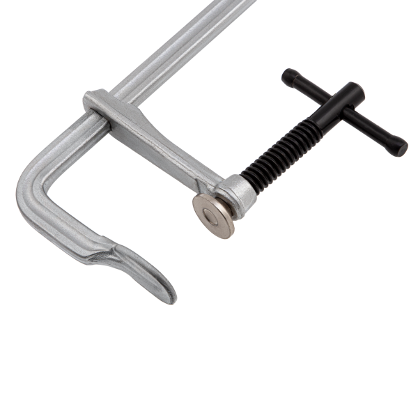 Струбцина DENZEL F-образная, 80x400мм, кованая Струбцина DENZEL F-образная, 80x400мм, кованая