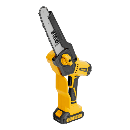 Цепная мини-пила аккумуляторная бесщеточная DENZEL СCS-200BL, шина 200 мм, Li-Ion, 20 В