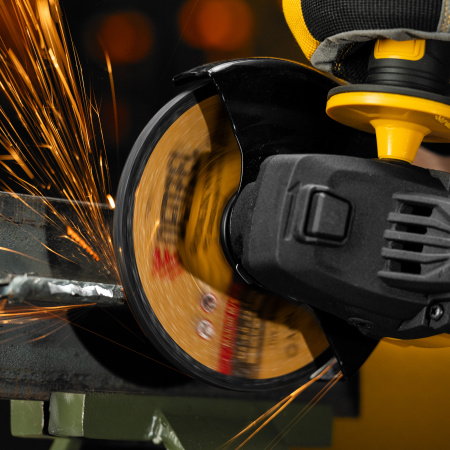 Круг шлифовальный по металлу DENZEL, 125 х 6,0 х 22,2 мм, A24QBF