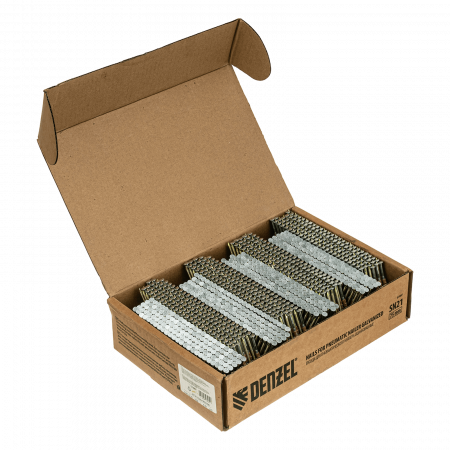 Гвозди DENZEL для пнев. нейлера (оцинк.), длина - 75 мм, диам. - 3,05 мм, 2000 шт.