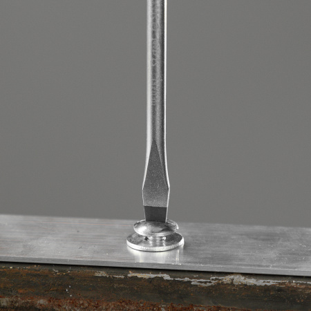 Отвертка DENZEL SL6x100 мм, S2, 3к рукоятка