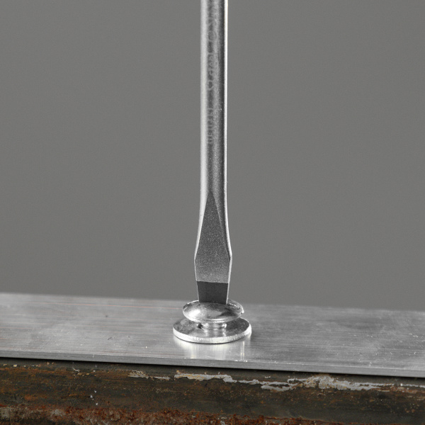 Отвертка DENZEL SL6x100 мм, S2, 3к рукоятка