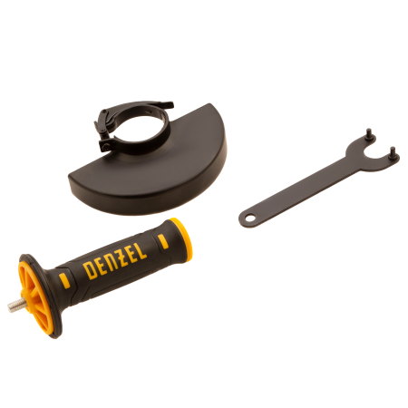 Машина шлифовальная угловая DENZEL AG125-1100, 1100 Вт, 125 мм, 3000-11000 об/мин