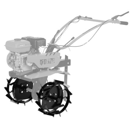 Грунтозацепы DENZEL 380/160 мм, посадка круг 30 мм, комплект 2 шт