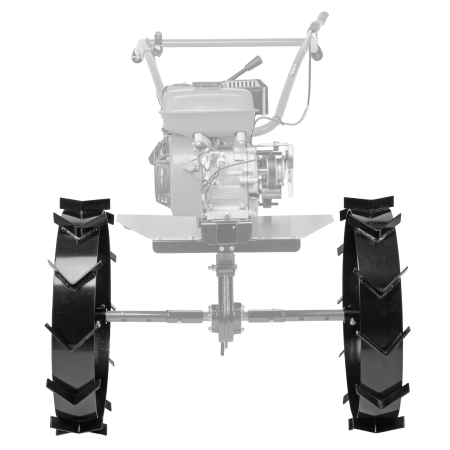 Грунтозацепы DENZEL 600/130 мм, посадка круг 30 мм, комплект 2 шт