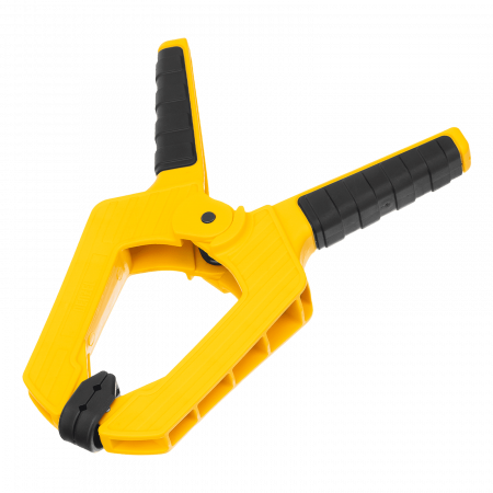 Струбцина клещеобразная DENZEL усиленная 100 х 80 мм, двухкомпонентные рукоятки