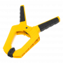 Струбцина клещеобразная DENZEL усиленная 100 х 80 мм, двухкомпонентные рукоятки
