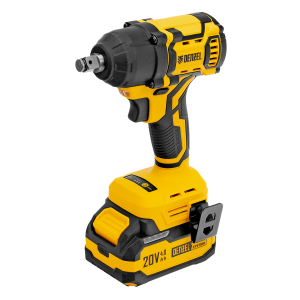 Гайковерт ударный аккумуляторный бесщет. DENZEL CIWH-BL-20-500, Li-Ion, 20 В