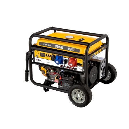 Генератор бензиновый DENZEL PS 90 ED-3, 9.0 кВт, 230 В/400 В, 25 л, электростартер