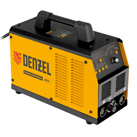 Аппарат инвертор. аргонодуговой сварки DENZEL ITIG-200 DС Pulse Cold Weld, 200 А, ПВ 60%