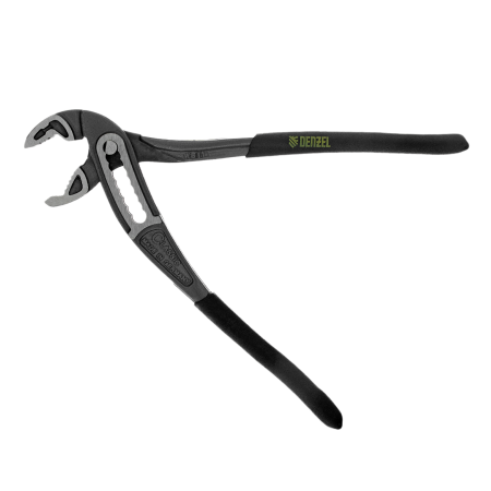 Клещи переставные DENZEL обливные рукоятки, 180 мм