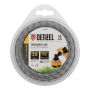 Леска для триммера DENZEL 96247 двухкомпонентная эллипс, 2,0мм х 15м, блистер EXTRA CORD