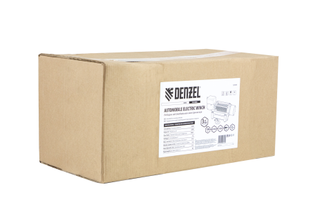 Лебедка автомобильная электрическая DENZEL LB-4000, 4.5 т, 3.7 кВт, 12В