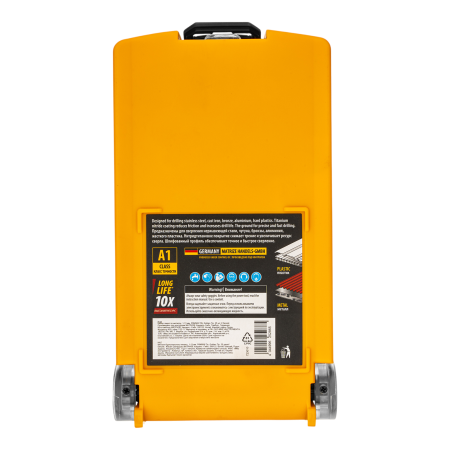 Набор сверл по металлу DENZEL, 1-13 мм, Р6М5К8-TiN, Golden Tip, 25 шт