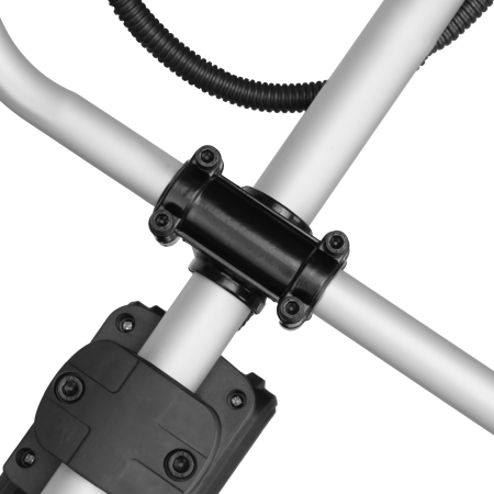 Триммер бензиновый DENZEL DT-43E, 43 см3, неразъемная штанга, электростартер, состоит из 2 частей