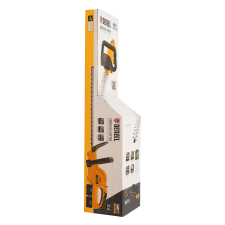 Кусторез аккумуляторный DENZEL RBC510-36, Li-ion, 36 В, 4 Ач, нож 510 мм, поворотная ручка