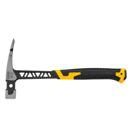 Молоток каменщика DENZEL 680 г, цельнокованый, двухкомпонентная обрезиненная рукоятка