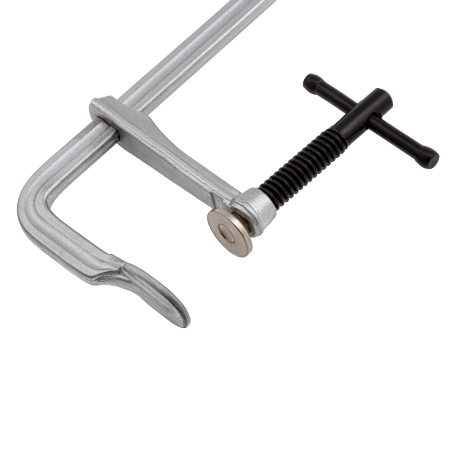 Струбцина DENZEL F-образная, 80x400мм, кованая