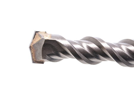 Бур по бетону DENZEL 705053, 22 x 310 мм, двойная спираль, три пылеотводящие кромки