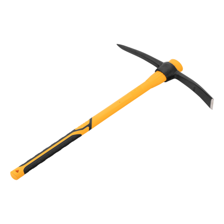 Кирка DENZEL 2000 г, узкая, фиберглассовая обрезиненная рукоятка 900 мм