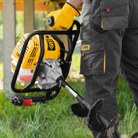 Мотобур DENZEL DX-52, 52 см3, соединение 20 мм, без шнека