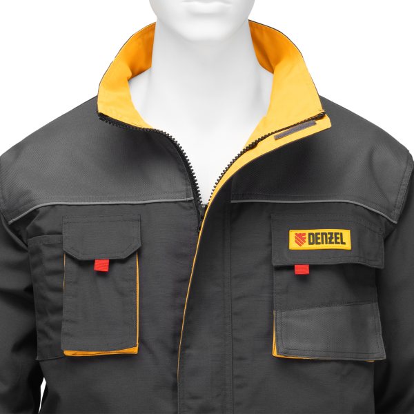 Куртка профессиональная рабочая DENZEL 65% полиэстер 35% хлопок, XXXL