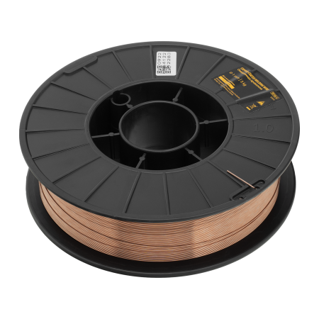 Омедненная проволока Denzel ER70S-6, диам. 1 мм, 5 кг, диам. катушки D200