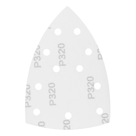 Треугольник абразивный на ворc. подложке под "липучку", перф., P 320, 150х150х100 мм, 5 шт. Denzel
