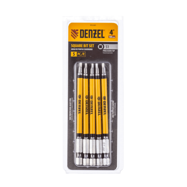 Набор бит DENZEL S1x100 мм, 5 шт.