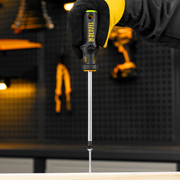 Отвертка DENZEL PZ3x150 мм, S2, 3к рукоятка