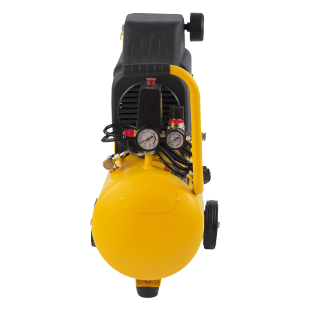 Компрессор воздушный безмасляный DENZEL DLC1300/24, 1.3 кВт, 206 л/м, 24 литра