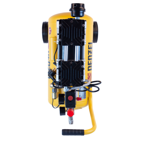 Компрессор безмасляный DENZEL DLS950/24, 950 Вт, 165 л/мин, ресивер 24 л, малошумный