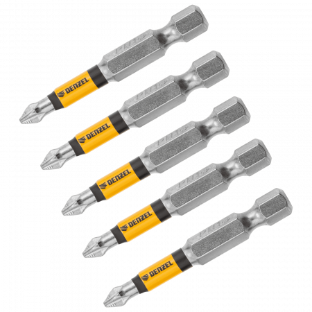 Набор бит DENZEL PH1x50, 5 шт.