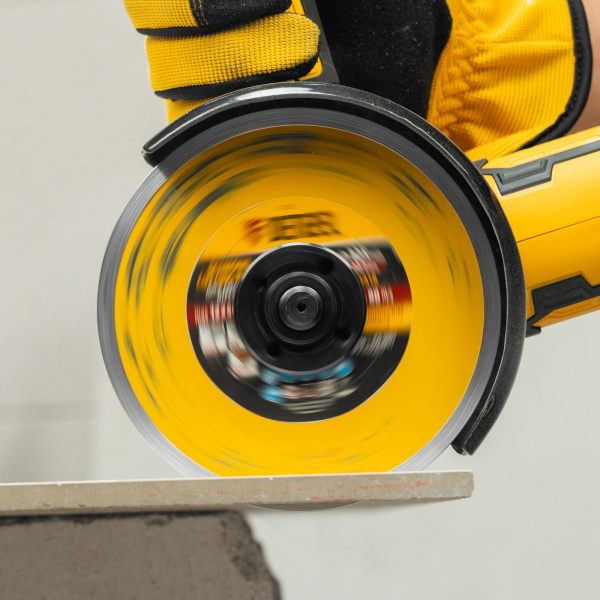 Диск алмазный отрезной DENZEL73120, сплошной, 125 x 22.2 мм, мокрая резка