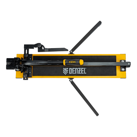 Плиткорез рельсовый DENZEL 600х16мм, каретка на подш., стальная станина, усил. рукоятка-пенал