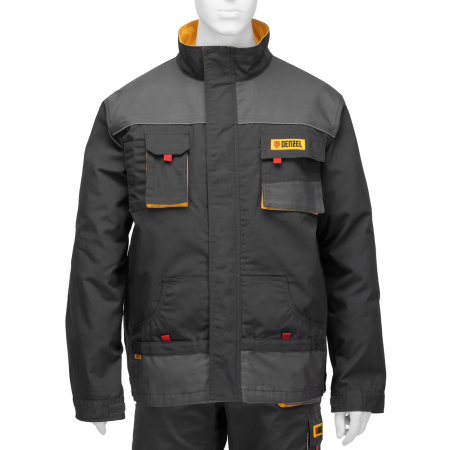 Куртка профессиональная рабочая DENZEL 65% полиэстер 35% хлопок, XXXL