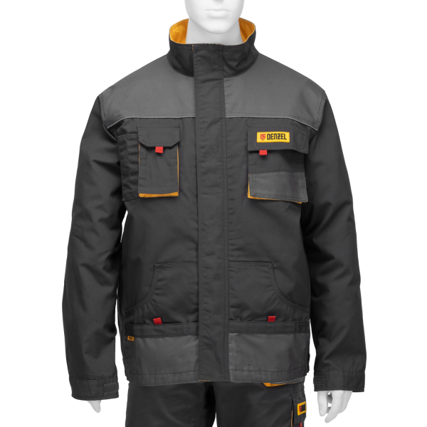 Куртка профессиональная рабочая DENZEL 65% полиэстер 35% хлопок, XXXL