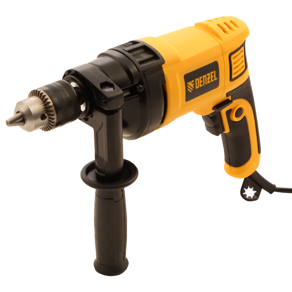 Ударная дрель DENZEL ID-850, 850 Вт, 0-3000 об/мин, 48000 уд/мин